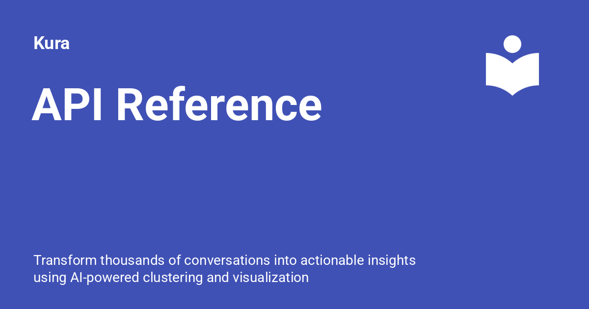 API Reference - Kura